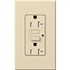 Lutron NTR-20-GFTR-BE Nova T Duplex Tamper Resistant GFCI Receptacles 20A 125V in Beige, Matte Finish (Replaced by NTR-20-GFST-BE)
