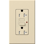 Lutron NTR-20-GFTR-BE Nova T Duplex Tamper Resistant GFCI Receptacles 20A 125V in Beige, Matte Finish (Replaced by NTR-20-GFST-BE)
