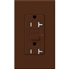 Lutron NTR-20-GFTR-SI Nova T Duplex Tamper Resistant GFCI Receptacles 20A 125V in Sienna, Matte Finish (Replaced by NTR-20-GFST-SI)