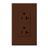 Lutron NTR-20-SI Nova T Receptacles 20A 125V in Sienna, Matte Finish