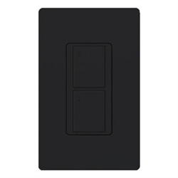 Lutron PD-5S-DV-BL 5A 2-button RF Switch, 5A Lighting/ 3A Fan (1/10 HP Motor, 120 V only), Black