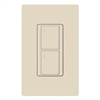 Lutron PD-5S-DV-LA 5A 2-button RF Switch, 5A Lighting/ 3A Fan (1/10 HP Motor, 120 V only), Light Almond