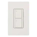 Lutron PD-5S-DV-WH 5A 2-button RF Switch, 5A Lighting/ 3A Fan (1/10 HP Motor, 120 V only), White