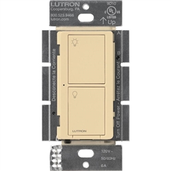 Lutron PD-6ANS-IV Caseta Wireless 720W Incadescent/ Halogen/ ELV, 720VA MLV, 6A LED/ Fluorescent, Neutral-Wire Switch, Ivory