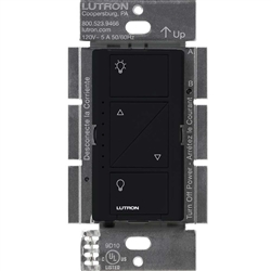 Lutron PD-6WCL-BL Caseta Wireless 600W Incandescent, 150W CFL or LED Single Pole / Multi Location Dimmer in Black