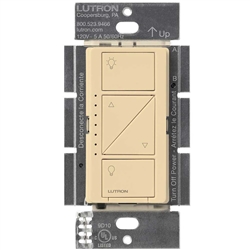 Lutron PD-6WCL-IV Caseta Wireless 600W Incandescent, 150W CFL or LED Single Pole / Multi Location Dimmer in Ivory
