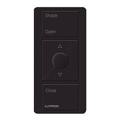 Lutron PJ-3BRL-GBL-T02 Pico Wireless Control, 434 Mhz, 3-Button with Raise/Lower and Shade Text Engraving in Black