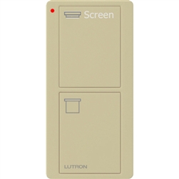 Lutron PJ2-2B-GIV-S08 Pico Wireless Control with indicator LED, 434 Mhz, 2-Button with Screen Icon Engraving in Ivory