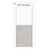 Lutron PJ2-2B-GWG-S08 Pico Wireless Control with indicator LED, 434 Mhz, 2-Button with Screen Icon Engraving in White and Gray