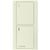 Lutron PJ2-2B-TBI-S08 Pico Wireless Control with indicator LED, 434 Mhz, 2-Button with Screen Icon Engraving in Biscuit, Satin Color