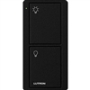 Lutron PJ2-2B-TMN-L01 Pico Wireless Control with indicator LED, 434 Mhz, 2-Button with Icon Engraving in Black, Satin Color