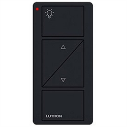 Lutron PJ2-2BRL-GBL-L01 Pico Wireless Control with indicator LED, 434 Mhz, 2-Button with Raise/Lower and Icon Engraving in Black