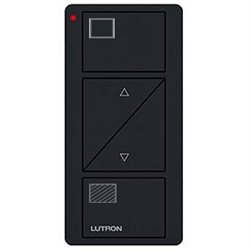 Lutron PJ2-2BRL-GBL-S01 Pico Wireless Control with indicator LED, 434 Mhz, 2-Button with Raise/Lower and Shade Icon Engraving in Black