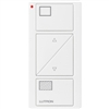 Lutron PJ2-2BRL-GWG-S01 Pico Wireless Control with indicator LED, 434 Mhz, 2-Button with Raise/Lower and Shade Icon Engraving in White and Gray