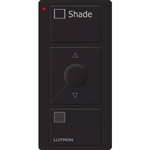 Lutron PJ2-3BRL-GBL-S02 Pico Wireless Control with indicator LED, 434 Mhz, 3-Button with Raise/Lower and Shade Text Engraving in Black
