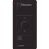 Lutron PJ2-3BRL-GBL-S03 Pico Wireless Control with indicator LED, 434 Mhz, 3-Button with Raise/Lower and Blackout Text Engraving in Black