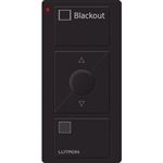 Lutron PJ2-3BRL-GBL-S03 Pico Wireless Control with indicator LED, 434 Mhz, 3-Button with Raise/Lower and Blackout Text Engraving in Black