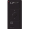 Lutron PJ2-3BRL-GBL-S07 Pico Wireless Control with indicator LED, 434 Mhz, 3-Button with Raise/Lower and Drapery Text Engraving in Black