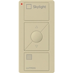 Lutron PJ2-3BRL-GIV-S06 Pico Wireless Control with indicator LED, 434 Mhz, 3-Button with Raise/Lower and Skylight Text Engraving in Ivory