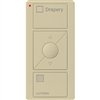 Lutron PJ2-3BRL-GIV-S07 Pico Wireless Control with indicator LED, 434 Mhz, 3-Button with Raise/Lower and Drapery Text Engraving in Ivory