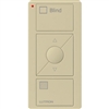 Lutron PJ2-3BRL-GIV-S09 Pico Wireless Control with indicator LED, 434 Mhz, 3-Button with Raise/Lower and Sheer Blind Text Engraving in Ivory