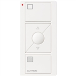 Lutron PJ2-3BRL-GWH-S01 Pico Wireless Control with indicator LED, 434 Mhz, 3-Button with Raise/Lower and Shade Icon Engraving in White
