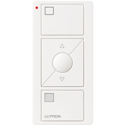 Lutron PJ2-3BRL-GWH-S01 Pico Wireless Control with indicator LED, 434 Mhz, 3-Button with Raise/Lower and Shade Icon Engraving in White