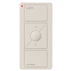 Lutron PJ2-3BRL-LA-L01R Pico Wireless Control for Caseta Wireless, 3-Button with Raise/Lower in Light Almond