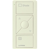 Lutron PJ2-3BRL-TBI-S02 Pico Wireless Control with indicator LED, 434 Mhz, 3-Button with Raise/Lower and Shade Text Engraving in Biscuit, Satin Color