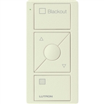 Lutron PJ2-3BRL-TBI-S03 Pico Wireless Control with indicator LED, 434 Mhz, 3-Button with Raise/Lower and Biscuit, Satin Colorout Text Engraving in Biscuit, Satin Color