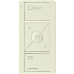 Lutron PJ2-3BRL-TBI-S09 Pico Wireless Control with indicator LED, 434 Mhz, 3-Button with Raise/Lower and Sheer Blind Text Engraving in Biscuit, Satin Color