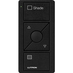 Lutron PJ2-3BRL-TMN-S02 Pico Wireless Control with indicator LED, 434 Mhz, 3-Button with Raise/Lower and Shade Text Engraving in Black, Satin Color