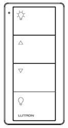 Lutron PJ2-4B-GBL-EL1 Pico 4-Button Wireless Remote, Zone Control for Light, with Custom Engraving, in Black