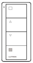 Lutron PJ2-4B-GIV-ES1 Pico 4-Button Wireless Remote, Zone Control for Shade,  with Custom Engraving, in Ivory