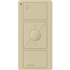 Lutron PJN-3BRL-GIV-L01 Pico Wireless Control with indicator LED and Nightlight, 434 Mhz, 3-Button with Raise/Lower and Light Icon Engraving in Ivory