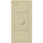 Lutron PJN-3BRL-GIV-L01 Pico Wireless Control with indicator LED and Nightlight, 434 Mhz, 3-Button with Raise/Lower and Light Icon Engraving in Ivory