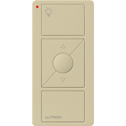 Lutron PJN-3BRL-GIV-L01 Pico Wireless Control with indicator LED and Nightlight, 434 Mhz, 3-Button with Raise/Lower and Light Icon Engraving in Ivory