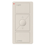 Lutron PJN-3BRL-GLA-L01 Pico Wireless Control with indicator LED and Nightlight, 434 Mhz, 3-Button with Raise/Lower and Light Icon Engraving in Light Almond