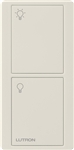 Lutron PX-2B-GLA-I01 Pico Wired Control, 2-Button with Icon Engraving in Light Almond