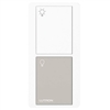 Lutron PX-2B-GWG-I01 Pico Wired Control, 2-Button with Icon Engraving in White and Gray