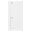 Lutron PX-2B-GWH-I01 Pico Wired Control, 2-Button with Icon Engraving in White