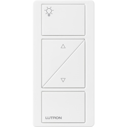 Lutron PX-2BRL-GWH-I01 Pico Wired Control, 2-Button with Raise/Lower and Icon Engraving in White