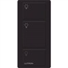 Lutron PX-3B-GBL-I01 Pico Wired Control, 3-Button with Icon Engraving in Black