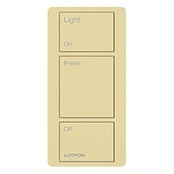 Lutron PX-3B-GIV-I01 Pico Wired Control, 3-Button with Icon Engraving in Ivory