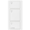 Lutron PX-3B-GWH-I01 Pico Wired Control, 3-Button with Icon Engraving in White