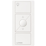 Lutron PX-3BRL-GWH-I01 Pico Wired Control, 3-Button with Raise/Lower and Icon Engraving in White