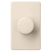 Lutron RCL-153PNL-LA Dalia LED+ 600W Incandescent 150W CFL or LED Single-Pole/3-Way Rotary Light Dimmer in Light Almond