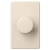 Lutron RCL-153PNLH-LA Dalia LED+ 600W Incandescent 150W CFL or LED Single-Pole/3-Way Rotary Light Dimmer in Light Almond