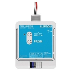 Lutron RMJ-16R-DV-B PowPak relay module 16A 120-277V, 434 MHz, J-box Knockout Mount