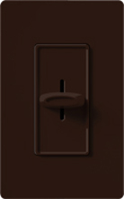 Lutron S-1000-BR Skylark 1000W Incandescent / Halogen Single Pole Slide-to-Off Dimmer in Brown